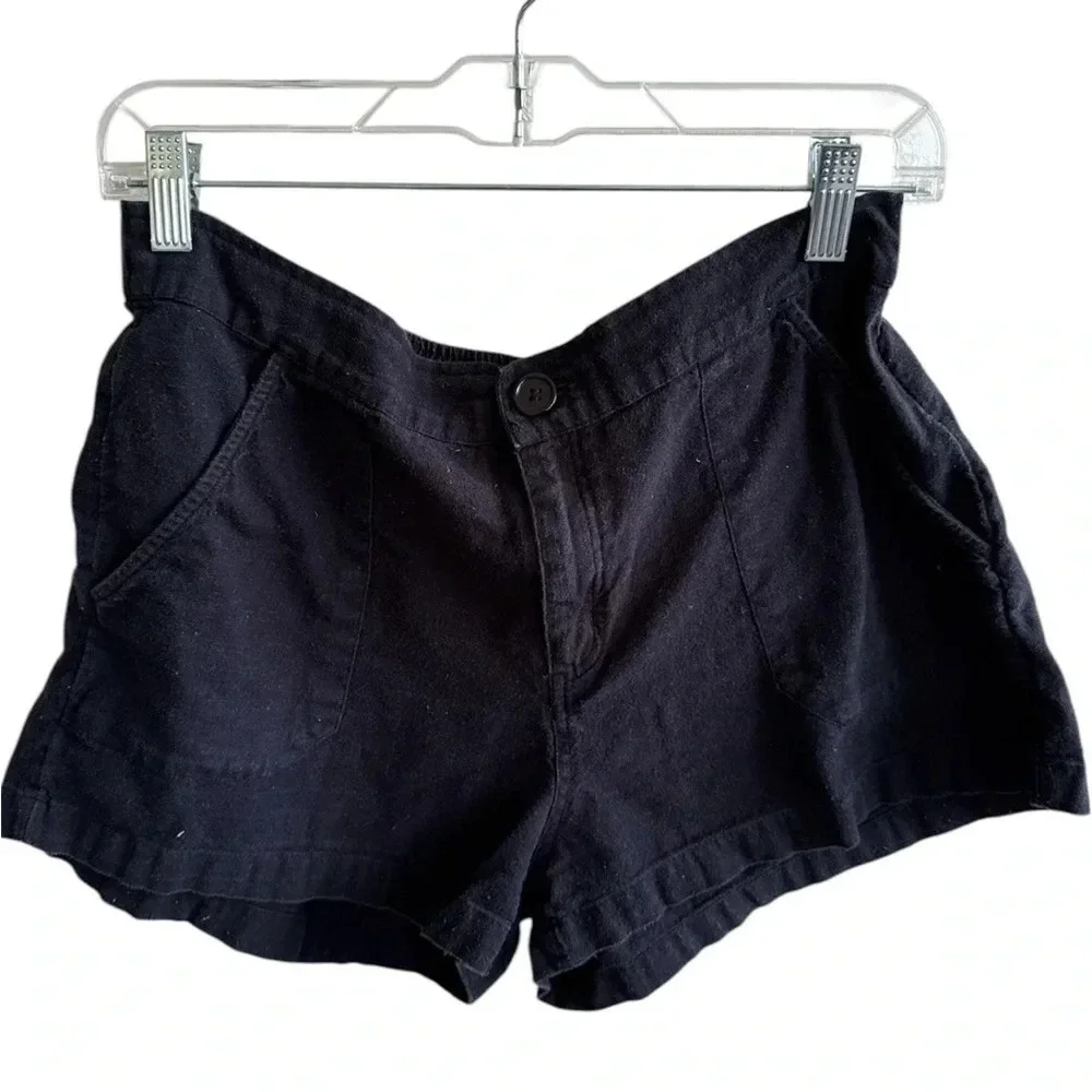 🔥 4 for $20 DEAL 🔥Roxy Black Cotton Shorts – Size XL , Worn, Comfy Fit - Picture 2 of 11